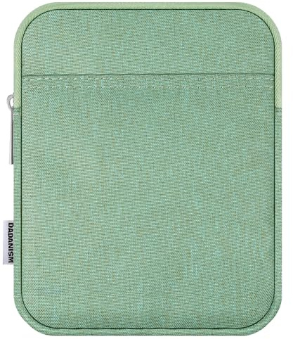 Dadanism 6-7 Pouces Housse Protectrice Pochette Nylon pour 7 Nouveau Kindle Paperwhite et Kindle Colorsoft Signature Edition, 6 Kindle 11e Génération, Kindle Oasis/Tolino eReader, Vert Matcha
