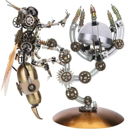 JOYARCH Lampada da scrivania in metallo 3D, 627 pezzi, puzzle fai da te, kit di montaggio a puzzle, decorazione per la casa, ornamenti da tavolo per adulti e ragazzi
