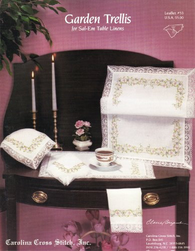 Garden Trellis for Sal-Em Table Linens - Cross Stitch Pattern (Leaflet 53)