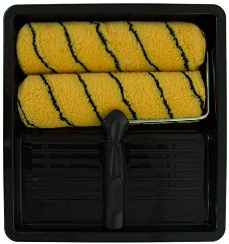 Coral 43101 Max Coat - Kit de rodillo de pintura con marco Headlock y cubiertas de poliéster de 9 pulgadas y 1.5 pulgadas de diámetro, juego de 4 piezas