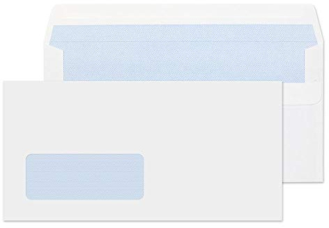 Blake Purely Everyday DL 110 x 220 mm 80 gsm Window Self Seal Envelopes (12884/100 PR) White - Pack of 100