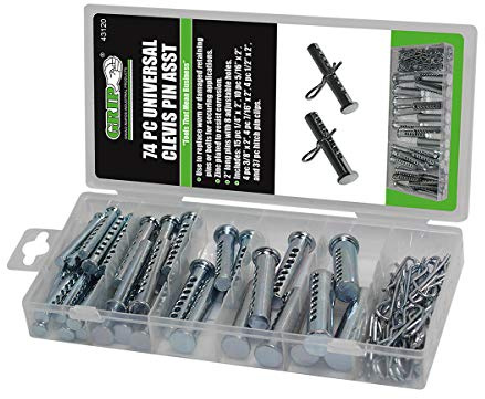 Grip 43120 74 pc Universal Clevis Pin Assortment