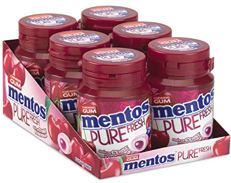 Mentos Pure Fresh Cerise 6 boites de 30 Dragées