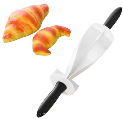 Cortador De Croissant, 13,8x2,6 In Rodillo De Croissant Rodillo De Pan Rebanadas De Masa De Hojaldre Con Forma Perfecta Cortador De Croissant De Acero Inoxidable Para Croissants Caseros En Minutos