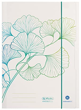 Herlitz 50034420 Portfolio Folder A4, Motif: GREENline Ginkgo, 1 Piece
