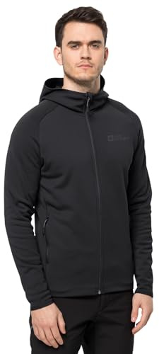 Jack Wolfskin Baiselberg - Maglione da Uomo, Taglia S, Colore: Nero