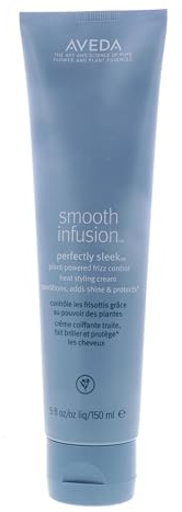 Aveda Smooth Infusion Perfectly Sleek | Heat-Activated Hair Styling Cream | Curly & Coily Hair | Protects Against Frizz, Humidity & Heat | Silicone Free | 97% Naturally Derived*, 150ml