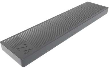BAUHELD® Universal Glazing Blocks 24 x 100 x 6 mm [Pack of 500] - Black Window Spacers Wedges Made of Plastic - Suitable as Underlay Plates, Plastic Plates, Underlays, Balance Plates