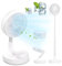 Ventilateur de Table Pliable, Ventilateur sur Pied Portable Silencieux, Télescopique 9 à 100 cm, 7200mAh Batterie Rechargeable, Ventilateur sans Fil, Tête Inclinable 180°, pour Camping Maison Voyage