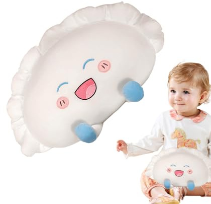 Genérico Dumplings Peluche Almohada Albóndigas Cushos de títeres rellenos de albóndigas - Decoración interior segura e inodoro para dormitorio, sala de juegos