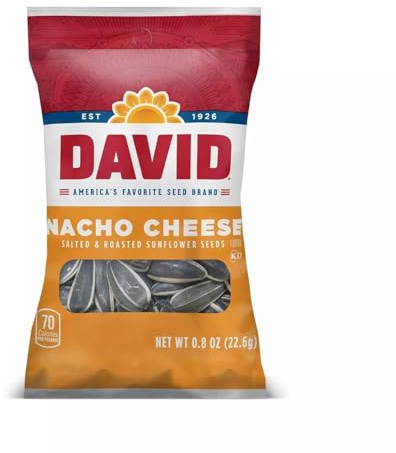 David Sunflower Seeds 36-Bags Nacho0.8oz. New