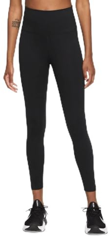 Nike Damen Nk One Leggings, Black/White, XS EU