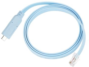 GELRHONR Cable de consola USB C macho a RJ45 RS232 Serielles Consola Cable Adaptador Link Router/Switches para portátiles en Windows, Mac, Linux Azul (1 m / 3,2 ft)