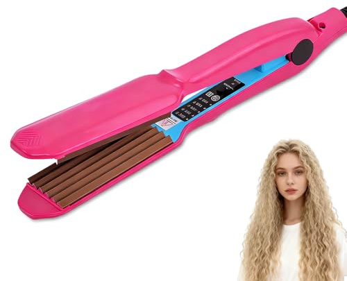 Weciau Fer à Friser, Fer à Boucler Céramique avec 4 Réglages de Température pour Coiffures Volumineuses, Chauffage Rapide, Boucleur a Cheveux pour Salon Maison Voyage Fête Soirée