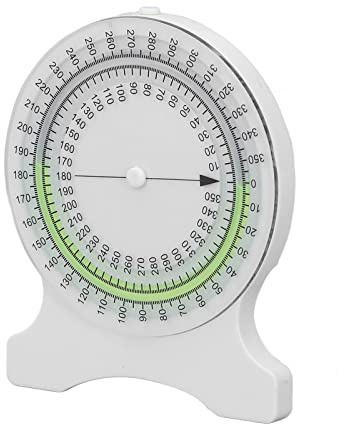 Qcwwy Lutningsmätare, Flexibelt Fingermätinstrument med Reptålig Yta, 0-360° Mätområde, Inga Vätskeläckor, för Nacke, Axel, Höft, Handled, Rygg, Mätning Av Rörelseomfång (Grön)
