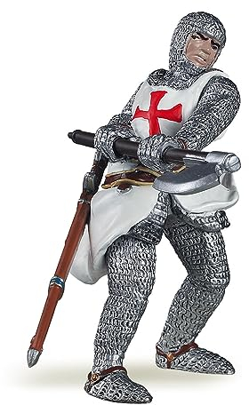 Papo -39383 -Templier -Le Médiéval - Fantastique - Figurine à collectionner -Figurine peinte à la main -Pour enfant - Filles et garçons - A partir de 3 ans