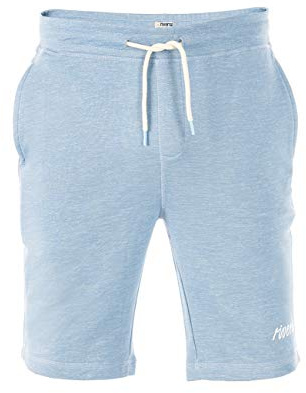 riverso Herr sweatshorts RIVMike korta sweatshorts Bermuda sommar sport shorts bomull svart blå röd oliv grå S M L XL 2XL 3XL 4XL 5XL, Blå melerad (19000), XXL