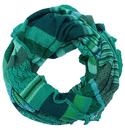 Invero, Loop Sciarpa Zita 100% lana merino, Menta piperita, Taglia unica