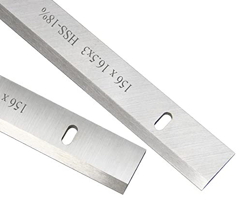 SLOYCA 1 Paire 6 156mm HSS Bois Rabot Lame épaisseur Rabot Couteau 156x16.5x3mm Outils de Travail du Bois pièces de Rechange