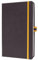 SIGEL LS106 Notizbuch A5 kariert dunkelgrau, gelb, Hardcover, 176 Seiten, vegan, aus nachhaltigem Papier, Linescape