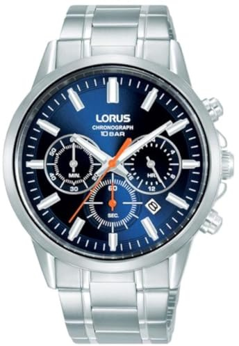 LORUS Herren Uhr Chronograph Quarz Edelstahlgehäuse RT373KX9
