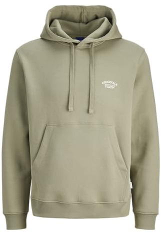 JACK & JONES Jorgreene Branding - Sudadera con Capucha, Césped Marina, XL