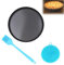 EujRcf 22cm / 8.7inch Quiche Pan, Flan Tins with Loose Base, Removable Non-Stick Tart Tin, Pie Dish with Nonstick Coating, Mini Tart Tins for Baking, Fluted Round Deep Flan Dish