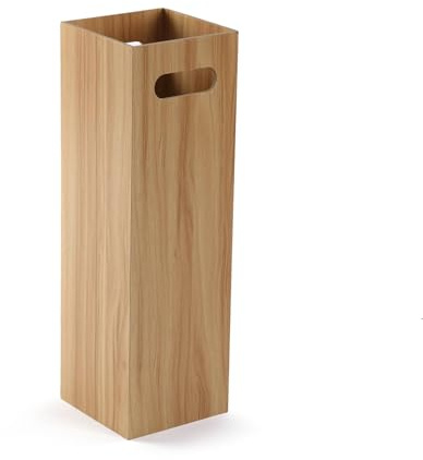 Versa Portaombrelli in Legno, Stile Minimalista, 48 x 15 x 15 cm, Legno MDF, Beige Chiaro