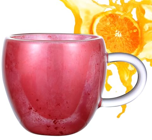 Generico da caffè doppia a forma di cuore - artistico, in isolante a doppia parete, 180 ml e 250 ml | Adatta per coppie, caffè, espresso, cappuccino, latte, succo, casa, ufficio, regalo