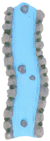 VICASKY Rivière Miniature en Résine 1Pc pour Table de Sable Décor de Jardin Zen Petit Ruisseau Féerique Fontaine Miniature pour Maison de Poupée Décoration Intérieure Apaisante