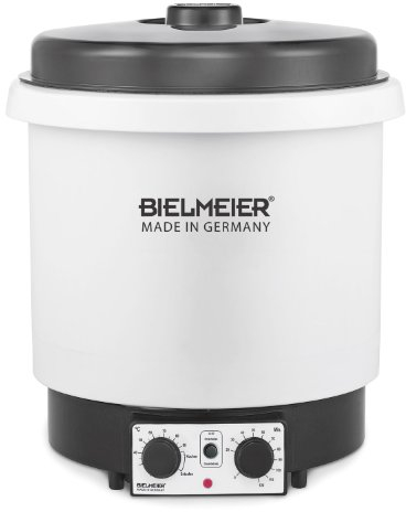 BIELMEIER Einkochvollautomat Zeituhr Kunststoff einwecken 2000 W 29 Liter Einkochtopf BHG 655.0 Made in Germany