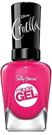 Sally Hansen Miracle Gel Nagellack ohne künstliches UV-Licht Tipsy Gipsy, pink, mit intensiv glänzendem Gel-Finish, Nr. 690, (1 x 14,7 ml)