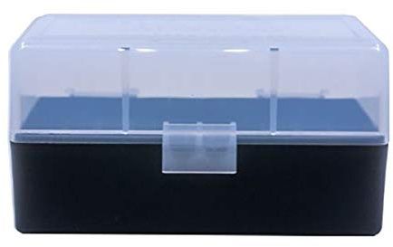 X-Targets Caja de almacenamiento de plástico con tapa / .223 Remington / 50 disparos (transparente)
