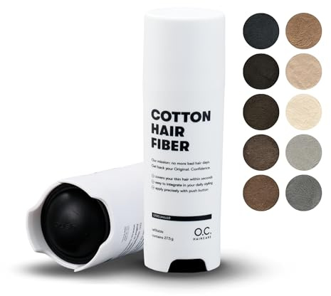 O.C. HAIRCARE Streuhaar zur Haarverdichtung - für Scheitel, kahle Stellen am Ober- und Hinterkopf - von führenden Salons empfohlen - 11 Farben - widerstandsfähige Streuhaare (Hellblond)