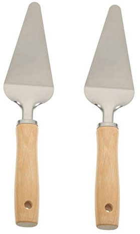 Cabilock 2 Pz Pala Da Formaggio Utensile Da Cucina Sollevatore Di Pizza Spatola Da Forno Server Di Paletta Da Forno Per Pizza Ruota Per Pizza Lama Acciaio Inossidabile Torta
