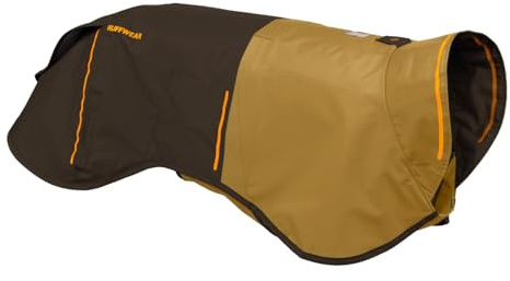 RUFFWEAR Sun Shower mittelgroße Hunde-Regenjacke, Allwetter-Hundemantel, wasserdichte Hundejacke, leichte wetterfeste Hundeweste und Hunde-Regenmantel, Größe M, Erdbraun