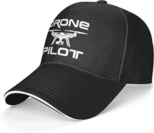 fifbird Drone Pilot Casquette de baseball réglable classique, Noir , Taille unique