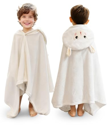 I AM EVERYTHING® Kids Hooded Bath Towel: 100% Cotton, Beach Swim Wrap with Hood, Ages 3-10, Boys Girls