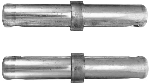 PACKOVE 2pcs Scaffolding Coupling Pins Metal Joint Connecting Rods with Spring Locking for Scaffold Tube Supports Construction Accessories