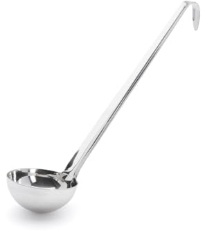 DE BUYER 3021.10 Einteilige Schöpflöffel, Edelstahl, Edelstahl, Durchmesser 10 cm, Silber