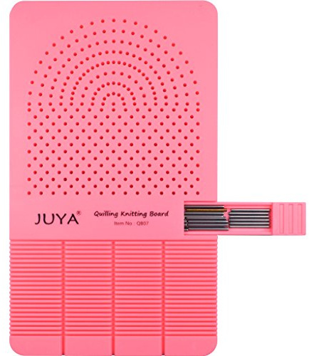 Juya Quilling Stickbräda med 2 funktioner och förvaring för pinnar rosa