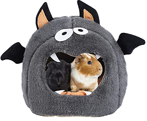 CooShou Guinea Pig Bed Hideouts Warm Small Animal Pet Beds Monster Hamster Bed House Accessorie for Guinea Pig Chinchilla Hedgehog Hamster