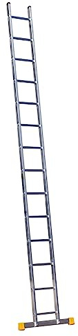 Trade Master Pro® Single Section Ladder | Anti-Slip, Heavy Duty | Lightweight Aluminium | 150kg Weight Rating | EN131 Certified | 4.0m