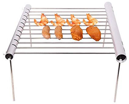 Tragbarer Grill für den Außenbereich, universeller, leichter Mini-Grill, Holzkohlegrill für Zuhause, Camping, Picknick, Grillzubehör