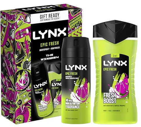 Lynx Epic Fresh The Sidekick Duo Body Wash & Body Spray Deodorant Gift Set
