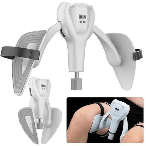 ATMWM Oberschenkeltrainer, Beckenboden Trainingsgerät, Beckenboden Trainer Damen und Herren, Beinpresse für Zuhause, Adduktoren Trainer mit Zähler, Multifunktionaler Beintrainer für Zuhause