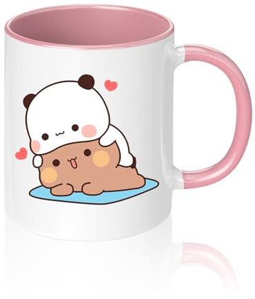 JXAXD Bubu Dudu Mugg 330 ml, Bubu Dudu Keramikmugg Kaffe Katt Mochi Klassisk Mugg Bästa Present Roliga Kaffemuggar