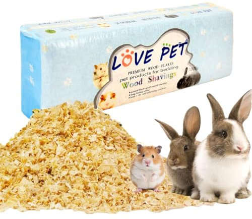 ZYYRSS Litière pour hamster, sciure de bois, copeaux de bois, pour cochon d'Inde, lapin, serpent, cheval, lapin, hérisson, poulailler, reptile, chinchilla et petits animaux 1 000 g