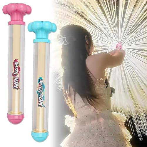 2 Stück Feuerwerks Wasserpistole, Water Gun, Wasserspritze Kinder, Feuerwerk Wasserpistolen Wasserspielzeug für Kinder Erwachsene, Wasserspielzeug für Outdoor Pool Beach Garten