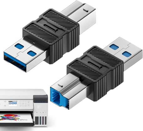 Générique USB B-adapter | USB 3.0 B-adapter för skrivare, höghastighetsdatakompatibel värd, surfplatta, dator, skanner och bärbar dator